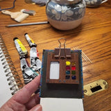 8 Grade Portátil Viagem De Madeira Handmade Aquarela Pintura Bandeja Caixa Vazia Mini Preto Noz Pintura Paleta Pintura Suprimentos
