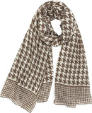 وشاح مصنوع للنساء، وشاح وشال انيق ناعم وخفيف الوزن بلون واحد من فينيزو لجميع المواسم