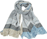 وشاح مصنوع للنساء، وشاح وشال انيق ناعم وخفيف الوزن بلون واحد من فينيزو لجميع المواسم