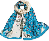 وشاح مصنوع للنساء، وشاح وشال انيق ناعم وخفيف الوزن بلون واحد من فينيزو لجميع المواسم