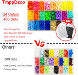 460 Sets T5 Plastic Snaps with Snap Pliers, 24-Colors 12mm Snap Buttons for Sewing, Snap Fasteners kit for Sewing, Clothing, Crafting