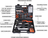 BLACK+DECKER 126 Pieces Hand Tool Kit In Kitbox For Home Diy & Professional USe, Orange/Black - Bmt126C,