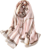 وشاح حريري من واي ام اكس اتش اتش بي، مصنوع من حرير التوت، وشاح شال لف طويل خفيف الوزن …