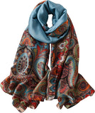 وشاح ساتان عصري وطويل وخفيف الوزن بتصميم رائج مصنوع من حرير ملبيري 100% للنساء من نيويرير