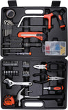 BLACK+DECKER 126 Pieces Hand Tool Kit In Kitbox For Home Diy & Professional USe, Orange/Black - Bmt126C,
