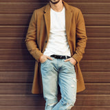 Zuimei Mens Reversible Leather Belt, Men's Belt with Rotated Buckle, Adjustable Trim to Fit, Great for Suits, Jeans, Casual & Business Work, Black & Coffee