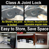 BuTuTaa 3.8 M Multipurpose Folding Teles Ladder A Frame A Shape Aluminium Portable Extendable Extension Telescoping Steps for Home Office Indoor Outdoor 150Kg Capacity (/CE)