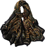 وشاح حريمي حريري الملمس وعصري وطويل وخفيف الوزن من واي إم إكس إتش إتش بي، شال للوقاية من الشمس