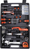 BLACK+DECKER 126 Pieces Hand Tool Kit In Kitbox For Home Diy & Professional USe, Orange/Black - Bmt126C,