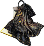 وشاح حريمي حريري الملمس وعصري وطويل وخفيف الوزن من واي إم إكس إتش إتش بي، شال للوقاية من الشمس