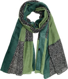 وشاح مصنوع للنساء، وشاح وشال انيق ناعم وخفيف الوزن بلون واحد من فينيزو لجميع المواسم