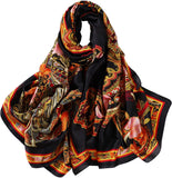 وشاح حريمي حريري الملمس وعصري وطويل وخفيف الوزن من واي إم إكس إتش إتش بي، شال للوقاية من الشمس