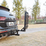 Toptow Dual Hitch Receiver Extension Adapter 2 inch Towing and Bicycle Cargo Extender Adjustable Length Anti Rattle Device