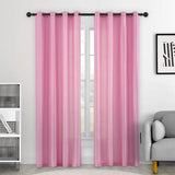 A fully shaded and minimalist solid color curtain