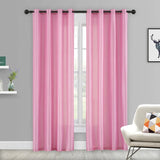 A fully shaded and minimalist solid color curtain