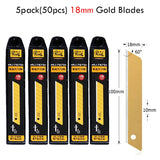 Aço inoxidável Multi Cutter Knife, 6 em 1, 18mm, grau militar, Snap Off, Heavy Duty, Art Crafts, Carbon Leather Wallpaper