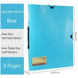 A1 Paper File Organizer Booklet Transparent PVC Document Bag Paintings Display Book