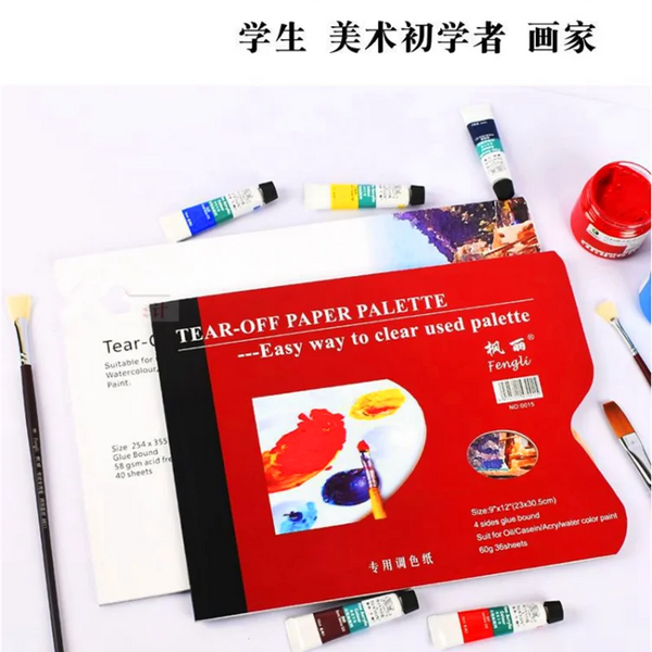 AOOKMIYA 4Pcs Premium Clear Paint Pallet Non-Stick Upgrade Transparent