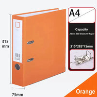A4 Paper Document Organizer, grande capacidade, 2 Ring Binder, Lever Arch File Folder, armazenamento de documentos