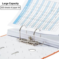 A4 Paper Document Organizer, grande capacidade, 2 Ring Binder, Lever Arch File Folder, armazenamento de documentos