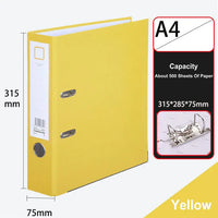 A4 Paper Document Organizer, grande capacidade, 2 Ring Binder, Lever Arch File Folder, armazenamento de documentos