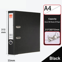 A4 Paper Document Organizer, grande capacidade, 2 Ring Binder, Lever Arch File Folder, armazenamento de documentos