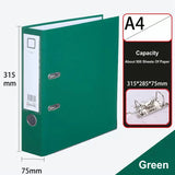 A4 Paper Document Organizer, grande capacidade, 2 Ring Binder, Lever Arch File Folder, armazenamento de documentos