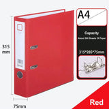 A4 Paper Document Organizer, grande capacidade, 2 Ring Binder, Lever Arch File Folder, armazenamento de documentos