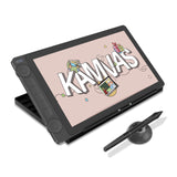 Huion Kamvas 13 Gen 3 Drawing Display 13.3" Art Tablet+Anti-sparkle Canvas Glass, 99% sRGB, PenTech 4.0 16384 Pen Pressure