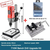 AB2856T Mini Rotary Table Drilling Machine Multi-function Bench Drill Small 220v Home Small Electric Drill Milling Machine