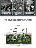AKEZ All-Terrain Electric Bicycle 750W High-Power motor 48V13AH Battery 26*4.0 tires Mountain E-Bike 35KM/H Urban Electric Bike