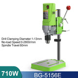 ALLSOME Mini Bench Drill Bench Drilling Machine Variable Speed Drilling Chuck 1-16mm For DIY Wood Metal Electric Tools