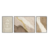 Abstract Canvas Wall Art, 100% Hand Drawn Abstract Lines, Living Room Triptych, Modern Decoration Painting, High-End