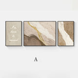 Abstract Canvas Wall Art, 100% Hand Drawn Abstract Lines, Living Room Triptych, Modern Decoration Painting, High-End