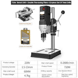Achieve Perfect Results Every Time with 710W High-Power Bench Drill - High Precision, Portable, and Multifunctional Drilling Mac