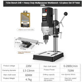 Achieve Perfect Results Every Time with 710W High-Power Bench Drill - High Precision, Portable, and Multifunctional Drilling Mac