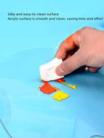 AOOKMIYA AOOKMIYA  Acrylic Clear Palette Oil Painting Oval Palette  Acrylic Paints Pallet Watercolor Color Mixing Palette Painting Tools