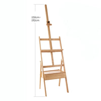 AOOKMIYA Adjustable Beech Easel for The Artist Painting Sketch Easel Drawing Table Box Oil Paints Easel Table Art Supplies for Painting