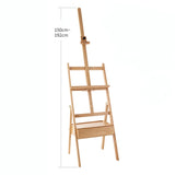 AOOKMIYA Adjustable Beech Easel for The Artist Painting Sketch Easel Drawing Table Box Oil Paints Easel Table Art Supplies for Painting