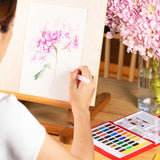 Alemão Faber-Castell Conjunto De Tinta Aquarela Sólida, Ferramentas De Pintura Portátil, Fontes De Arte, 24 Cores, 36 Cores, 48 Cores