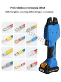 Alicatadores hidráulicos elétricos portáteis, Alicatadores de prensagem do cabo terminal do tubo, ferramentas elétricas, ² de 0,25-50mm