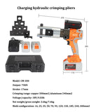 Alicate de friso recarregável portátil, bateria de lítio, ferramentas elétricas, 18V, 4.0Ah