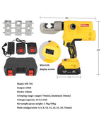 Alicate de friso recarregável portátil, bateria de lítio, ferramentas elétricas, 18V, 4.0Ah