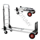 Alumínio Alloy Folding Cart, Household Trolley, Telescópico Barrow, Bagagem de viagem, Carrinho de compras, Flatform Dolly