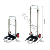 Alumínio Alloy Folding Cart, Household Trolley, Telescópico Barrow, Bagagem de viagem, Carrinho de compras, Flatform Dolly