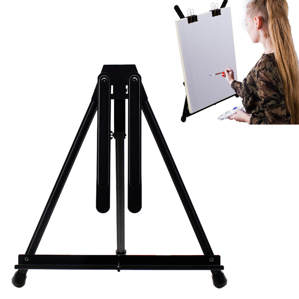 ARTISTIK Desk Easel with Acrylic Paints - Table Top Adjustable