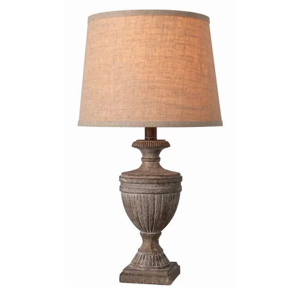 American retro table lamp carved retro creative bedside lamp European-style study room living room bedroom table lamp