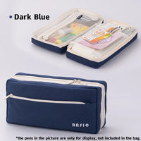 Angoo Cream Cube Pencil Bag Pen Case Pure Color Basic Design Storage Pouch Pocket for Stationery School A7289