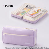 Angoo Cream Cube Pencil Bag Pen Case Pure Color Basic Design Storage Pouch Pocket for Stationery School A7289