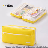 Angoo Cream Cube Pencil Bag Pen Case Pure Color Basic Design Storage Pouch Pocket for Stationery School A7289